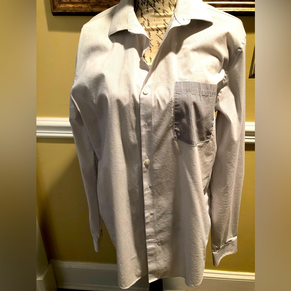 KENNETH COLE REACTION SLIM FIT MENS DRESS SHIRT